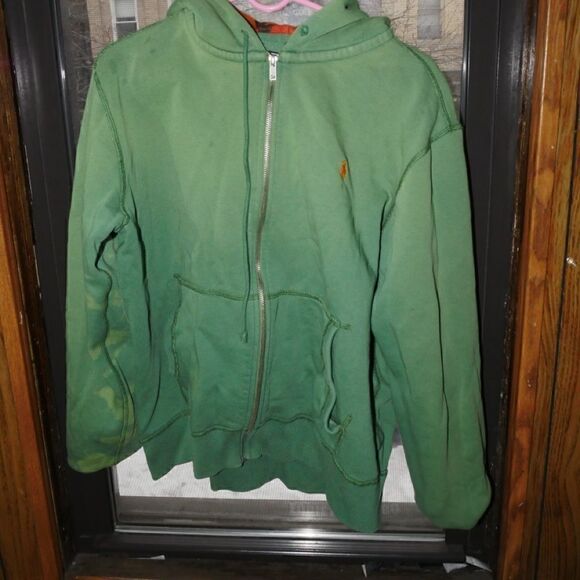 Green / Orange Polo Ralph Lauren Zipup - Picture 1 of 4